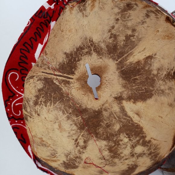 Folk Art Hand Carved Coconut Head One Eyed Pirate with Eye Patch Bank Tiki Bar - Picture 7 of 9